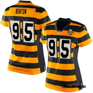 Keeanu Benton #95 Pittsburgh Steelers Bumblebee Jersey Black for Women