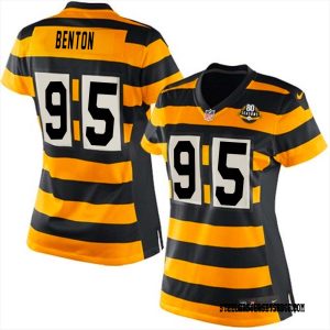 Keeanu Benton #95 Pittsburgh Steelers Bumblebee Jersey Black for Women – Replica