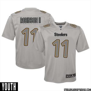 Allen Robinson II #11 Pittsburgh Steelers Gray Atmosphere Game Jersey for Youth – Replica