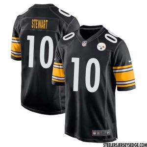 Kordell Stewart #10 Pittsburgh Steelers Men Home Game Player Jersey Black