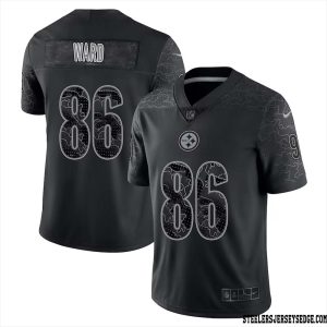 Hines Ward #86 Pittsburgh Steelers Retired Player RFLCTV Limited Jersey for Youth Black